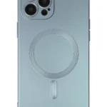Uray store Apple iPhone 12 Pro Max Kılıf Moshi Lens Magneticsafe Silikon - Sierra Blue