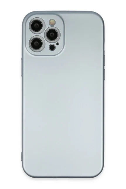 Uray store Apple iPhone 12 Pro Max Kılıf Nano içi Kadife Silikon - Sky Blue