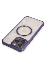 Uray store Apple iPhone 12 Pro Max Kılıf Prag Magneticsafe Kapak - Derin Mor - Görsel 3