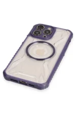 Uray store Apple iPhone 12 Pro Max Kılıf Prag Magneticsafe Kapak - Derin Mor - Görsel 4