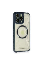 Uray store Apple iPhone 12 Pro Max Kılıf Prag Magneticsafe Kapak - Lacivert - Görsel 2