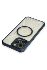 Uray store Apple iPhone 12 Pro Max Kılıf Prag Magneticsafe Kapak - Lacivert - Görsel 3