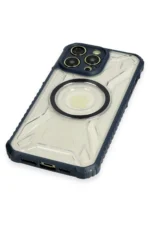 Uray store Apple iPhone 12 Pro Max Kılıf Prag Magneticsafe Kapak - Lacivert - Görsel 4