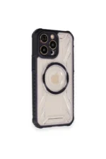 Uray store Apple iPhone 12 Pro Max Kılıf Prag Magneticsafe Kapak - Siyah - Görsel 2
