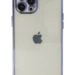 Uray store Apple iPhone 12 Pro Max Kılıf Razer Lensli Silikon - Mor
