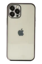 Uray store Apple iPhone 12 Pro Max Kılıf Razer Lensli Silikon - Siyah
