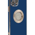 Uray store Apple iPhone 12 Pro Max Kılıf Store Silikon - Mavi