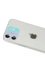 Uray store Apple iPhone 12 Rainbow Kamera Lens Koruma Cam - Yeşil - Görsel 2