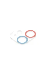 Uray store Apple iPhone 12 Renkli Kamera Lens Koruma Cam - Pembe-Mavi - Görsel 3