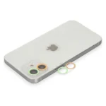 Uray store Apple iPhone 12 Renkli Kamera Lens Koruma Cam - Turuncu-Yeşil