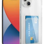 Uray store Apple iPhone 13 Kılıf Kart Şeffaf Silikon - Şeffaf