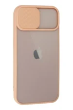Uray store Apple iPhone 13 Kılıf Palm Buzlu Kamera Sürgülü Silikon - Pembe - Görsel 2