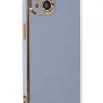 Uray store Apple iPhone 13 Kılıf Volet Silikon - Mavi