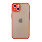 Uray store Apple iPhone 13 Mini Kılıf Montreal Silikon Kapak - Kırmızı