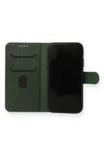 Uray store Apple iPhone 13 Mini Kılıf Trend S Plus Kapaklı Kılıf - Yeşil - Görsel 2