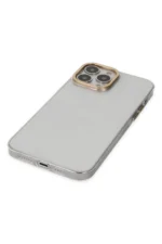 Uray store Apple iPhone 13 Pro Kılıf Anka PC Sert Metal Kapak - Şeffaf - Görsel 3