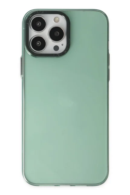 Uray store Apple iPhone 13 Pro Kılıf Anka PC Sert Metal Kapak - Yeşil