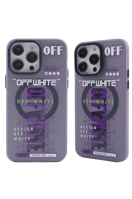 Uray store Apple iPhone 13 Pro Kılıf Apollo Magneticsafe Desenli Kapak - Apollo Mor - 3