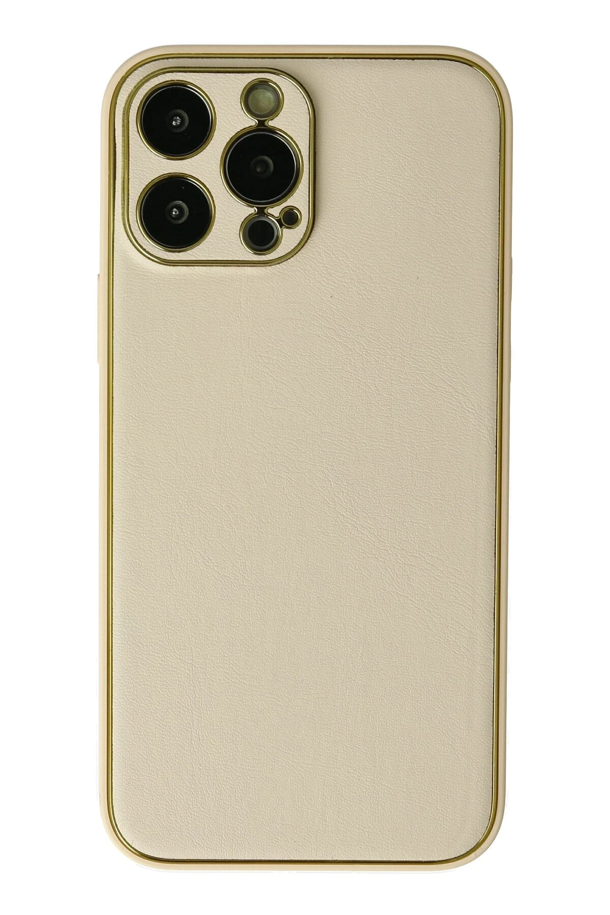 newface-iphone-13-pro-kilif-coco-deri-silikon-kapak-gold-default Uray store Apple iPhone 13 Pro Kılıf Coco Deri Silikon Kapak - Gold - Görsel 1