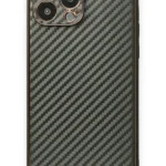 Uray store Apple iPhone 13 Pro Kılıf Coco Karbon Silikon - Füme