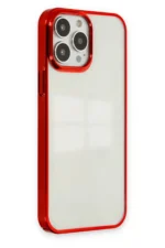 Uray store Apple iPhone 13 Pro Kılıf Element Silikon - Kırmızı - Görsel 2