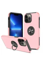 Uray store Apple iPhone 13 Pro Kılıf Elit Yüzüklü Kapak - Pembe