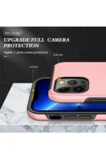 Uray store Apple iPhone 13 Pro Kılıf Elit Yüzüklü Kapak - Pembe - Görsel 7