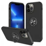 Uray store Apple iPhone 13 Pro Kılıf Elit Yüzüklü Kapak - Siyah