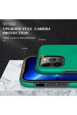Uray store Apple iPhone 13 Pro Kılıf Elit Yüzüklü Kapak - Yeşil - Görsel 7