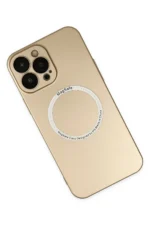 Uray store Apple iPhone 13 Pro Kılıf Jack Magneticsafe Lens Silikon - Gold - Görsel 2