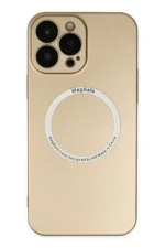 Uray store Apple iPhone 13 Pro Kılıf Jack Magneticsafe Lens Silikon - Gold
