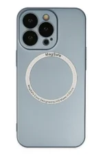 Uray store Apple iPhone 13 Pro Kılıf Jack Magneticsafe Lens Silikon - Sierra Blue