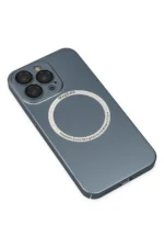 Uray store Apple iPhone 13 Pro Kılıf Jack Magneticsafe Lens Silikon - Sierra Blue - Görsel 4