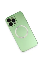 Uray store Apple iPhone 13 Pro Kılıf Jack Magneticsafe Lens Silikon - Yeşil - Görsel 3