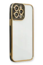 Uray store Apple iPhone 13 Pro Kılıf Liva Lens Silikon - Siyah