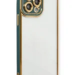 Uray store Apple iPhone 13 Pro Kılıf Liva Lens Silikon - Yeşil