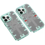 Uray store Apple iPhone 13 Pro Kılıf Mekanik Bumper Kapak - Yeşil