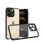 Uray store Apple iPhone 13 Pro Kılıf Miami Şeffaf Silikon - Siyah