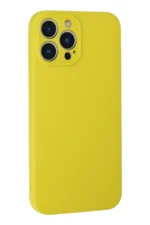 Uray store Apple iPhone 13 Pro Kılıf Nano içi Kadife Silikon - Sarı - Görsel 3