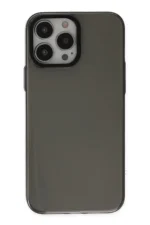 Uray store Apple iPhone 13 Pro Max Kılıf Anka PC Sert Metal Kapak - Siyah