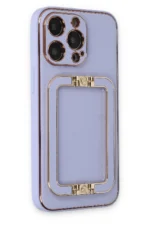 Uray store Apple iPhone 13 Pro Max Kılıf Coco Elit Kapak - Lila - Görsel 2