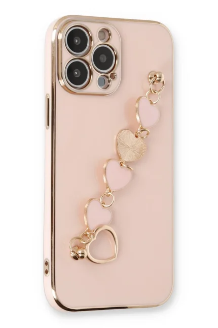 Uray store Apple iPhone 13 Pro Max Kılıf Esila Silikon - Pudra