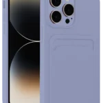Uray store Apple iPhone 13 Pro Max Kılıf Kelvin Kartvizitli Silikon - Lila
