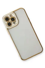 Uray store Apple iPhone 13 Pro Max Kılıf Liva Lens Silikon - Beyaz - Görsel 3