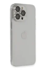 Uray store Apple iPhone 13 Pro Max Kılıf Luko Lens Silikon - Gümüş - Görsel 2