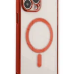 Uray store Apple iPhone 13 Pro Max Kılıf Magneticsafe Lazer Silikon - Kırmızı