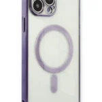 Uray store Apple iPhone 13 Pro Max Kılıf Magneticsafe Lazer Silikon - Mor