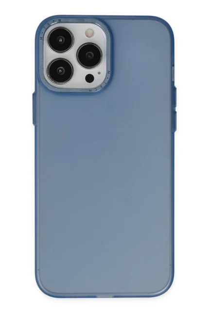 Uray store Apple iPhone 13 Pro Max Kılıf Modos Metal Kapak - Lacivert