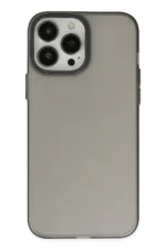Uray store Apple iPhone 13 Pro Max Kılıf Modos Metal Kapak - Siyah