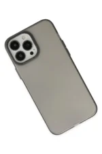 Uray store Apple iPhone 13 Pro Max Kılıf Modos Metal Kapak - Siyah - Görsel 3